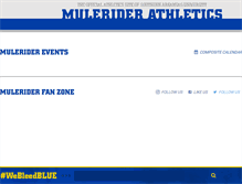 Tablet Screenshot of muleriderathletics.com